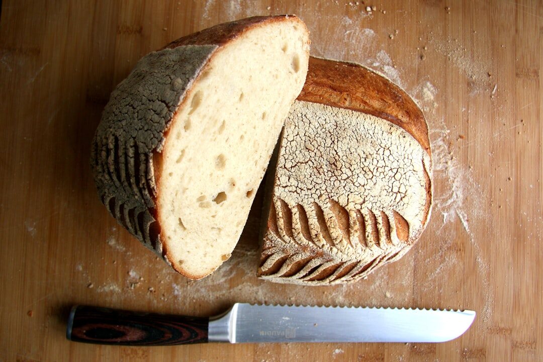sliced homemade bread